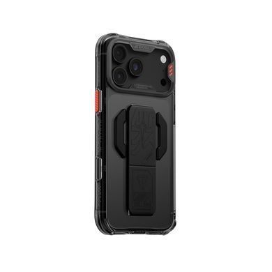 Чохол для iPhone 18 Pro Max Skinarma Helio Ce (Mag-Charge + Grip-Stand) Graphite