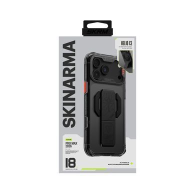 Чохол для iPhone 18 Pro Max Skinarma Helio Ce (Mag-Charge + Grip-Stand) Graphite