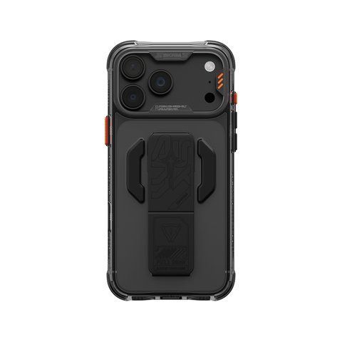 Чехол для iPhone 18 Pro Max Skinarma Helio Ce (Mag-Charge + Grip-Stand) Graphite