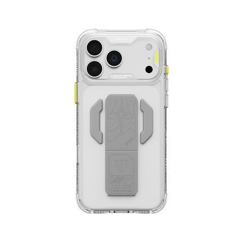 Чехол для iPhone 18 Pro Max Skinarma Helio Ce (Mag-Charge + Grip-Stand) Clear
