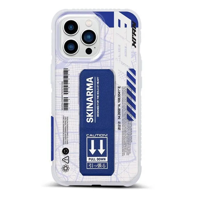 Чохол SkinArma Ryoiki Strap Case для iPhone 13 Pro Clear + Blue