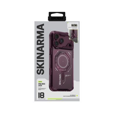 Чохол для iPhone 18 Pro Max Skinarma Magma (2026) Mag-Charge Burgundy