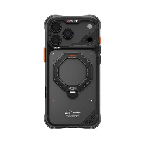 Чохол для iPhone 18 Pro Max Skinarma Saturn (2026) (Mag-Charge with Rotating Kick-stand) Black