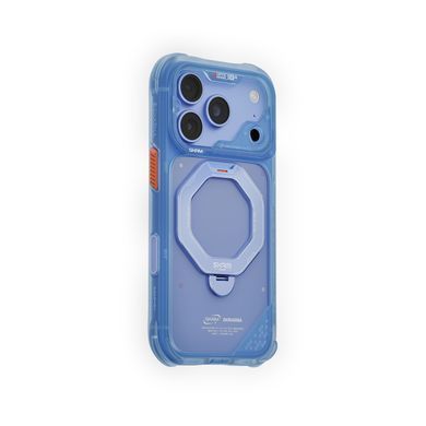 Чохол для iPhone 18 Pro Max Skinarma Saturn (2026) (Mag-Charge with Rotating Kick-stand) Blue