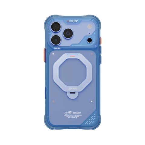 Чохол для iPhone 18 Pro Max Skinarma Saturn (2026) (Mag-Charge with Rotating Kick-stand) Blue