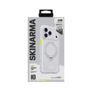 Чохол для iPhone 18 Pro Max Skinarma Saturn (2026) (Mag-Charge with Rotating Kick-stand) Frost