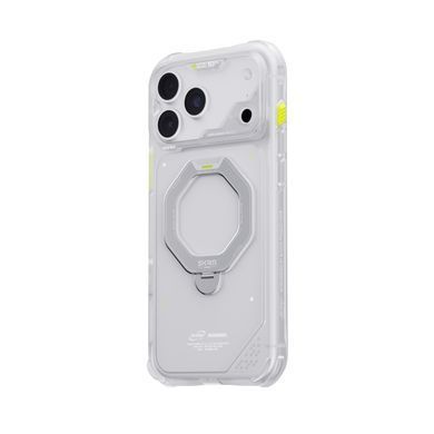 Чохол для iPhone 18 Pro Max Skinarma Saturn (2026) (Mag-Charge with Rotating Kick-stand) Frost