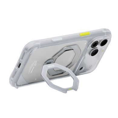 Чохол для iPhone 18 Pro Max Skinarma Saturn (2026) (Mag-Charge with Rotating Kick-stand) Frost