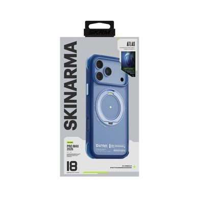 Чохол для iPhone 18 Pro Max Skinarma Atlas (2026) (Mag-Charge + Drift-Node&trade; Bumper) Blue