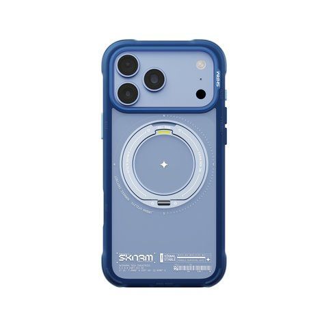 Чехол для iPhone 18 Pro Max Skinarma Atlas (2026) (Mag-Charge + Drift-Node&trade; Bumper) Blue