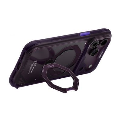 Чехол для iPhone 18 Pro Skinarma Saturn (2026) (Mag-Charge with Rotating Kick-stand) Burgundy