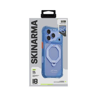 Чохол для iPhone 18 Pro Skinarma Saturn (2026) (Mag-Charge with Rotating Kick-stand) Blue