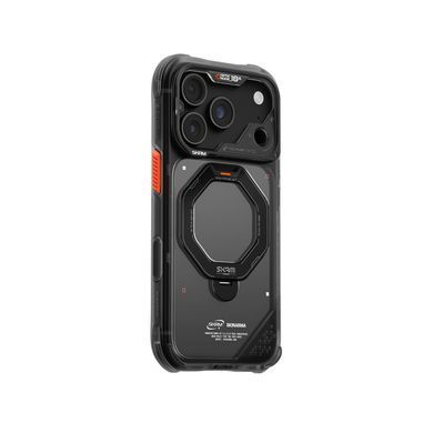 Чохол для iPhone 18 Pro Skinarma Saturn (2026) (Mag-Charge with Rotating Kick-stand) Black