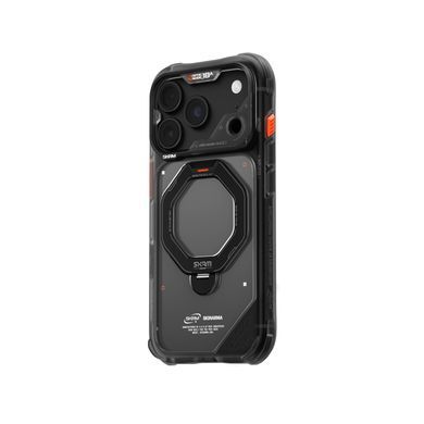 Чохол для iPhone 18 Pro Skinarma Saturn (2026) (Mag-Charge with Rotating Kick-stand) Black