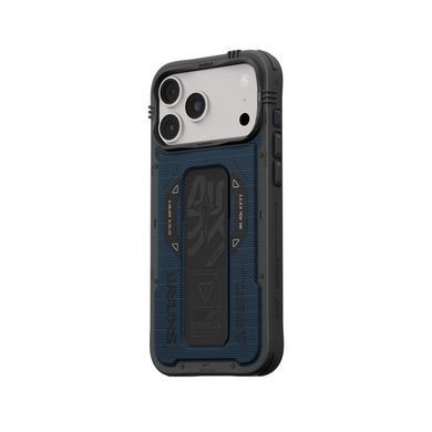 Чохол для iPhone 18 Pro Max Skinarma Phantom (2026) (Mag-Charge + Grip-Stand) Blue