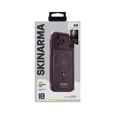 Чехол для iPhone 18 Pro Max Skinarma Avion (2026) (Mag-Charge + Drift-Node&trade; Bumper) Burgundy