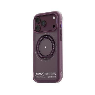 Чохол для iPhone 18 Pro Max Skinarma Atlas (2026) (Mag-Charge + Drift-Node&trade; Bumper) Burgundy