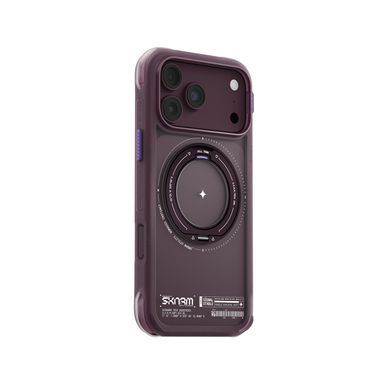 Чохол для iPhone 18 Pro Max Skinarma Atlas (2026) (Mag-Charge + Drift-Node&trade; Bumper) Burgundy