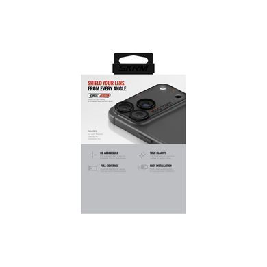 Захисне скло для камери iPhone 18 Pro Max Skinarma Atlas Aluminium Camera Lens Protector with IONIX&trade; Glass Black