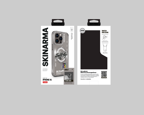 Чехол для iPhone 15 Pro Max Skinarma Bolt (Mag-Charge) Grey