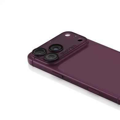 Захисне скло для камери iPhone 18 Pro Max Skinarma Atlas Aluminium Camera Lens Protector with IONIX&trade; Glass Burgundy