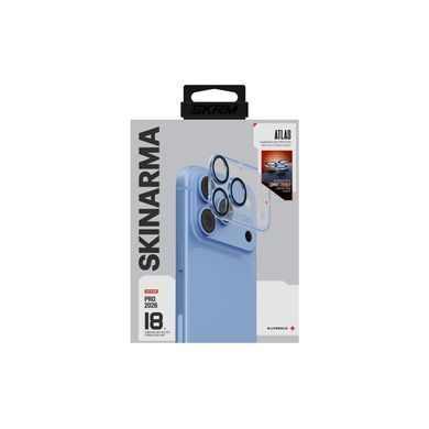 Захисне скло для камери iPhone 18 Pro Skinarma Atlas Aluminium Camera Lens Protector with IONIX&trade; Glass Blue