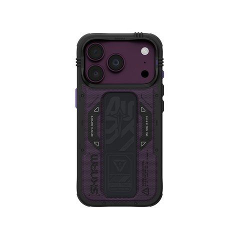 Чохол для iPhone 18 Pro Skinarma Phantom (2026) (Mag-Charge + Grip-Stand) Burgundy