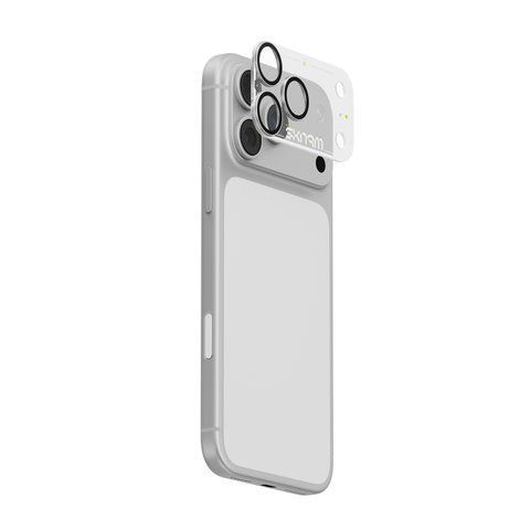 Захисне скло для камери iPhone 18 Pro Skinarma Atlas Aluminium Camera Lens Protector with IONIX&trade; Glass White