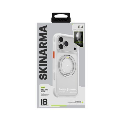 Чохол для iPhone 18 Pro Max Skinarma Atlas (2026) (Mag-Charge + Drift-Node&trade; Bumper) Frost
