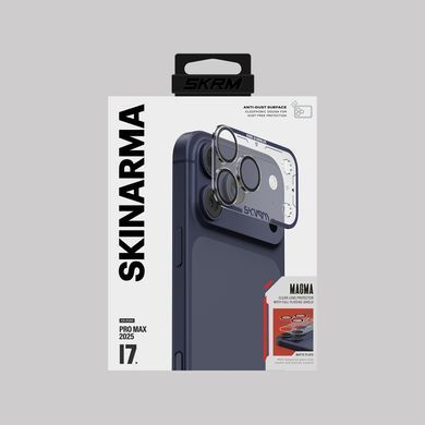 Захисне скло для камери iPhone 17 Pro Max Skinarma Magma Full Matte Camera Lens Protector Blue
