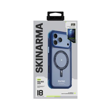 Чехол для iPhone 18 Pro Max Skinarma Avion (2026) (Mag-Charge + Drift-Node&trade; Bumper) Blue