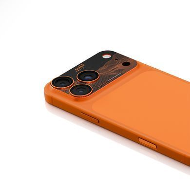 Захисне скло для камери iPhone 17 Pro Max Skinarma Sonix Full Aluminium Camera Lens Protector Orange